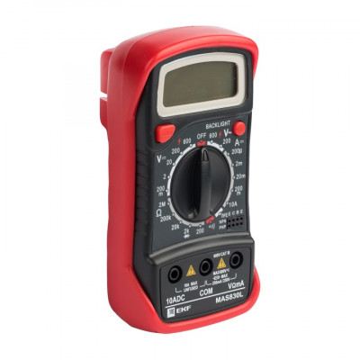 Фотография Мультиметр цифровой MAS830L EKF Expert, артикул In-180701-pm830L