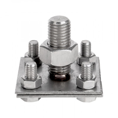 Фотография Зажим прута на штыре, пластина d(56x56)мм Ni EKF PROxima, артикул lp-g6606-e1302-ni