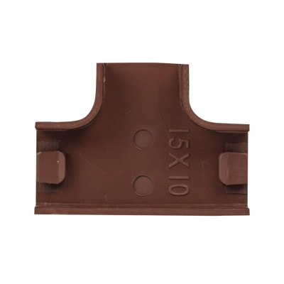 Фотография Угол T-образный (15х10) (4 шт) темное дерево EKF-Plast, артикул tchd-15-10x4