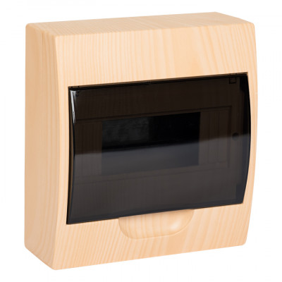 Фотография Щит распределительный навесной ЩРН-П- 8 светлое дерево IP41 EKF PROxima, артикул pb40-n-8-light