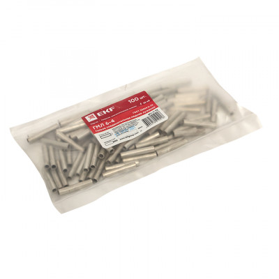 Фотография Гильза соединительная медная луженая ГМЛ 6-4 ГОСТ EKF PROxima, артикул gty-6-4g