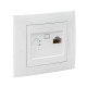 Фотография Валенсия розетка компьютерная RJ-45 1-местная белая EKF PROxima, артикул EWK01-035-10