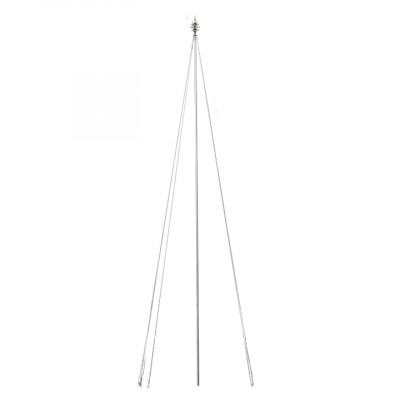 Фотография Мачта молниеприемная L=4м, D=40мм с оттяжками St EKF PROxima, артикул lp-4000-40-st