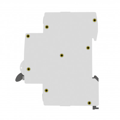 Фотография Дифференциальный автомат АВДТ-63М 10А/30мА (1мод., хар.В, электронный тип AС) 6кА EKF PROxima, артикул DA63M-10B-30