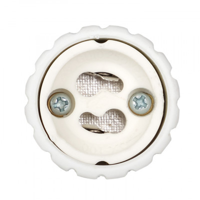 Фотография Переходник E14-GU10 бел. EKF PROxima, артикул AD-E14-GU10-w