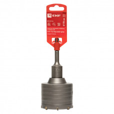 Коронка буровая по бетону с оснасткой TCT-72 М22 SDS-plus EKF Master