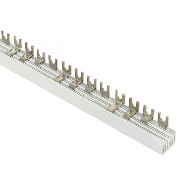 Фотография Шина соединительная типа FORK для 4-ф нагр. 100А 54 мод. EKF PROxima, артикул fork-04-100