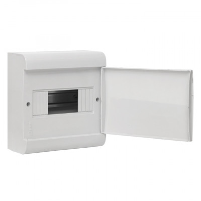 Фотография Щит распределительный ЩРН-П-8 (пром. упаковка) белая дверца IP41 EKF Basic, артикул pb-n-8w-bas