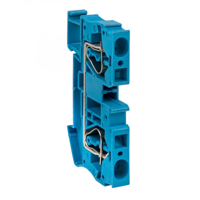 Фотография Колодка клеммная пружинная JXB-ST-6 57А синяя EKF PROxima, артикул plc-jxb-st-6-blue