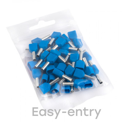 Фотография Наконечник штыревой втулочный изолированный НШвИ(2)  2,5-10 (50шт.) EKF PROxima, артикул nhvi2-2.5-10