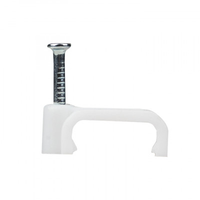 Фотография Скоба крепежная квадратная (плоская) (14мм.) (50шт.) EKF PROxima, артикул plcn-ss-14