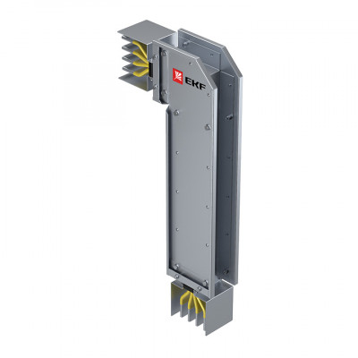 Фотография Угловая горизонтальная секция c нестандартным плечом 2000 А IP55 AL 3L+N+PE(КОРПУС), артикул HPA20EH45S