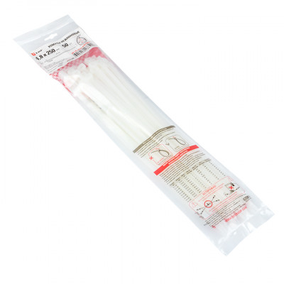 Фотография Хомут P6.6 стандартный (б), 4.8x250 (100шт) FlexLock PROxima, артикул plc-fl-ctsw-4.8x250