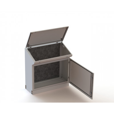 Фотография Пульт управления напольный TP10 IP55 (960х1000х400), артикул mb-96-100-40