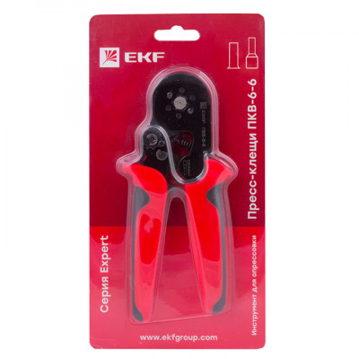 Фотография Пресс-клещи  ПКВ-6-6 EKF Expert, артикул pkv-6-6-exp