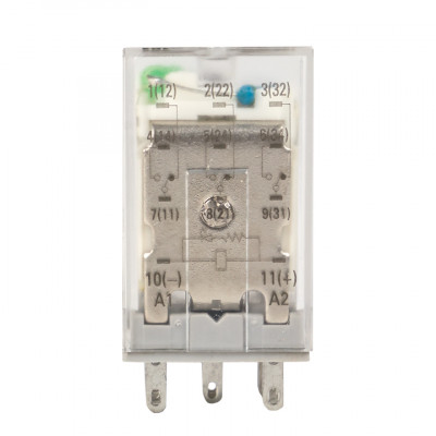 Фотография Реле промежуточное RPA 22/3 6A 24В DC EKF AVERES, артикул rpa-22-3-24DC