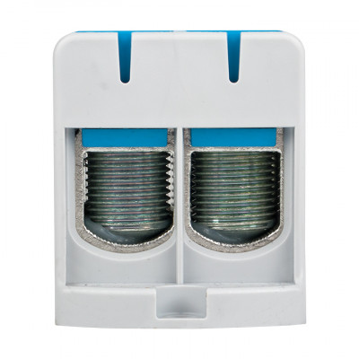 Фотография Клемма силовая вводная двойная КСВ 35-150 синяя EKF PROxima, артикул kvs2-35-150-blue