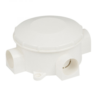 Фотография Коробка распаячная КМР-040-040 трехрожковая белая (70х35) EKF PROxima, артикул plc-kmr-040-040