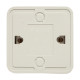Фотография Рим Розетка 1-местная 10А без заземления керам. белая EKF, артикул ENR10-022-10C