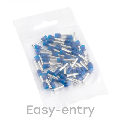 Фотография Наконечник штыревой втулочный изолированный  НШвИ 2,5-12 (50шт.) EKF PROxima, артикул nhvi-2.5-12