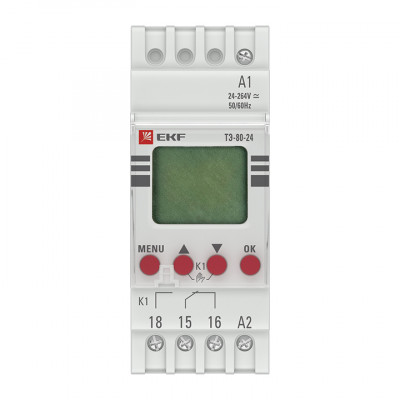 Фотография Таймер электронный ТЭ-80 24-230В EKF PROxima, артикул te-80-24