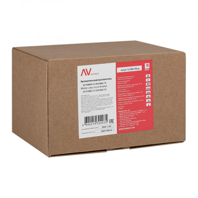 Фотография Автоматический выключатель AV POWER-1/3  20А 35kA TR, артикул mccb-13-20-TR-av