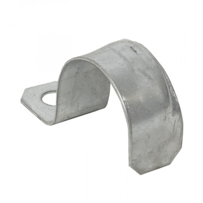 Фотография Скоба металлическая однолапковая d25-26 мм (10 шт) EKF PROxima, артикул sm-1-25-26-r