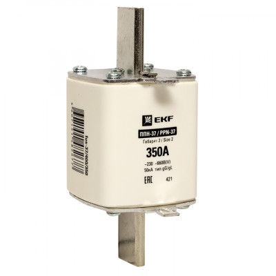 Фотография Плавкая вставка ППН-37 400/350А габарит 2 EKF PROxima, артикул fus-37/400/350