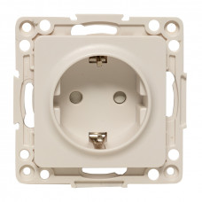 Стокгольм Механизм Розетки 1-местной с/з 16А в/к белый с защ. штор. EKF PROxima