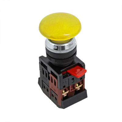 Фотография Кнопка AEA-22 желтая NO+NC Грибок EKF PROxima, артикул pbn-aea-o