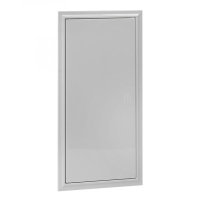 Фотография Люк ревизионный пластик с нажим. замком 200х400 (ШхВ внутр.) EKF Basic, артикул lpnz-200x400