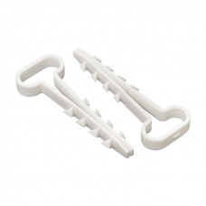 Дюбель-хомут (6х12 мм) для плоского кабеля белый (50 шт.) EKF PROxima