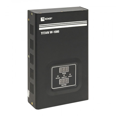 Фотография Стабилизатор напряжения настенный TITAN W-1000 EKF PROxima, артикул stab-w-1000