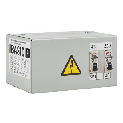 Фотография Ящик с понижающим трансформатором ЯТП 0,25кВА 220/42В EKF Basic, артикул yatp0,25-220/42v-2a