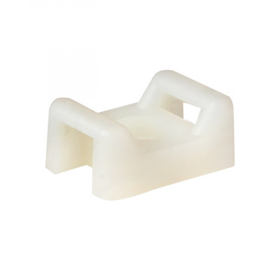 Фотография Площадка под хомуты (22x16) с монтажным отверстием М4 белая (100шт.) EKF PROxima, артикул pmo-22-16-w