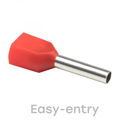 Фотография Наконечник штыревой втулочный  НШвИ(2) 1,0-10 (50шт.) EKF, артикул nhvi2-1.0-10