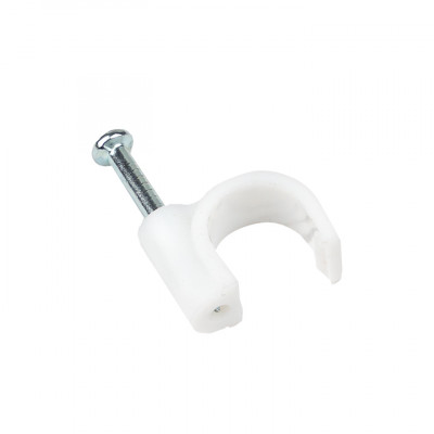 Фотография Скоба крепежная круглая  (9мм.) (50шт.) EKF PROxima, артикул plcn-sr-9