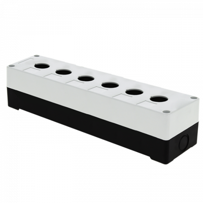 Фотография Корпус КП106 пластиковый 6 кнопок белый EKF PROxima, артикул cpb-106-w