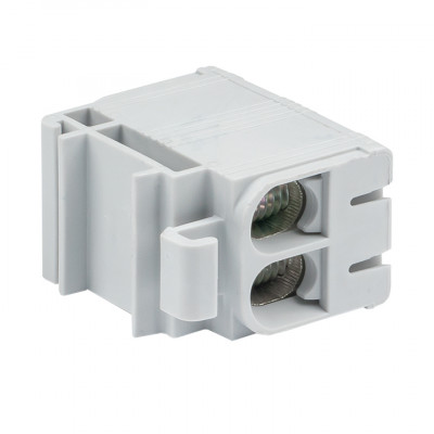 Фотография Клемма силовая вводная двойная КСВ 16-50 серая EKF PROxima, артикул plc-kvs2-16-50-grey