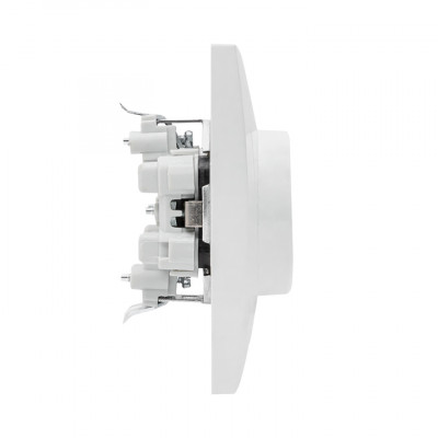 Фотография Валенсия розетка 2-местная с/з 16А белая с защ. штор. EKF PROxima, артикул EWR16-128-10