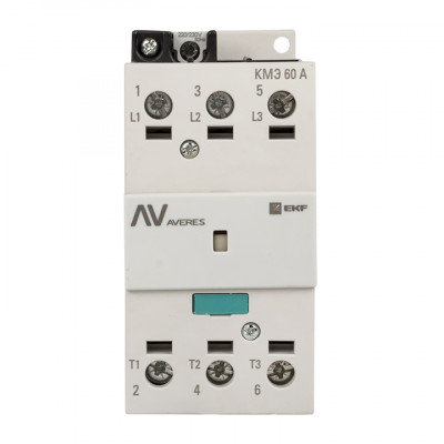 Фотография Контактор КМЭ 60А 230В АС EKF AVERES, артикул ctr-s-60-00-230-av