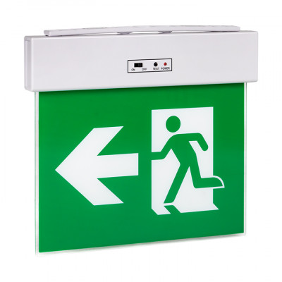 Фотография Светильник аварийного освещения EXITplus-201 двухстор. LED EKF Proxima, артикул EXITP-DS-201-LED
