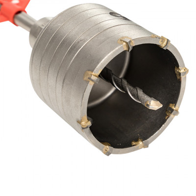 Фотография Коронка буровая по бетону с оснасткой TCT-68 М22 SDS-plus EKF Master, артикул tct-68-m22