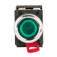 Фотография Кнопка ABLFS-22 с подсветкой зеленый NO+NC 230В EKF PROxima, артикул ablfs-22-g