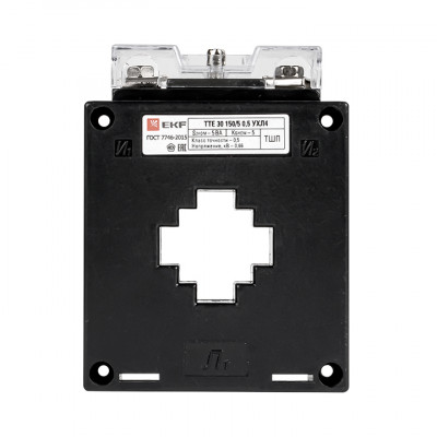 Фотография Трансформатор тока ТТЕ-30-200/5А класс точности 0,5 EKF PROxima, артикул tte-30-200