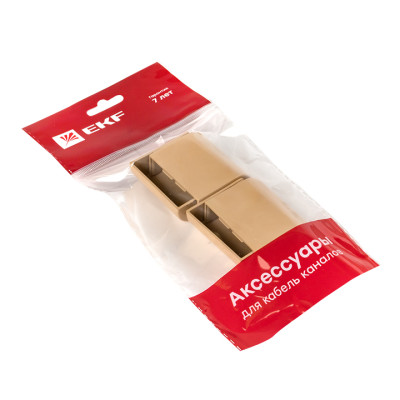 Фотография Заглушка (40х16) (4 шт) светлое дерево EKF-Plast, артикул ecl-40-16x4