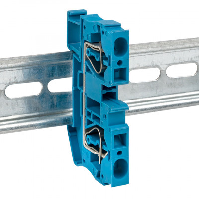 Фотография Колодка клеммная пружинная JXB-ST-4 41А синяя EKF PROxima, артикул plc-jxb-st-4-blue