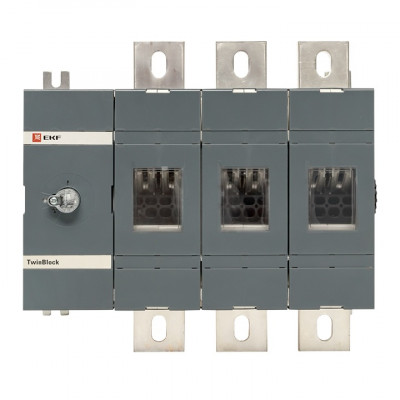 Фотография Рубильник 1600A 3P без рукоятки управления TwinBlock EKF PROxima, артикул tb-s-1600-3p