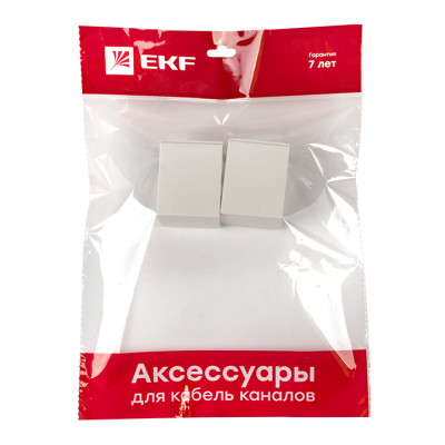 Фотография Соединитель (60х40) (4 шт) белый EKF-Plast, артикул conw-60-40x4