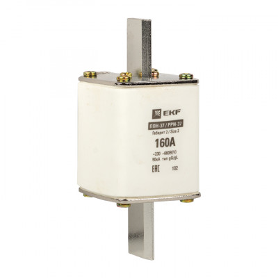 Фотография Плавкая вставка ППН-37 400/160А габарит 2 EKF PROxima, артикул fus-37/400/160